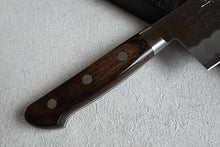Charger l'image dans la galerie, CH010 - Couteau Japonais Nakiri martellé Zenpou  - Lame de 16.5cm en acier au carbone Aogami Super
