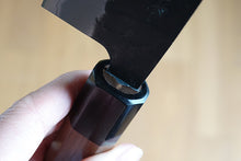 Charger l'image dans la galerie, CH013 - Couteau Japonais Chef Wa-Gyuto Zenpou noir  - Lame de 21cm en acier au carbone Aogami Super