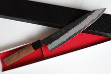 Charger l'image dans la galerie, CH013 - Couteau Japonais Chef Wa-Gyuto Zenpou noir  - Lame de 21cm en acier au carbone Aogami Super
