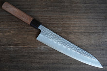 Charger l'image dans la galerie, CH015 - Couteau Japonais Wa-Gyuto Zenpou martelé - Lame de 21cm en acier au carbone Aogami Super