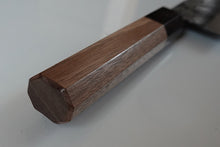 Charger l'image dans la galerie, CK101 - Couteau japonais Santoku noir Damas Tosa-kajiya - Lame de 17cm en acier au carbone Aogami