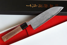 Charger l'image dans la galerie, CK103 - Couteau japonais Santoku damas 33 couches Tosa-kajiya - Lame de 17cm en acier au carbone Aogami