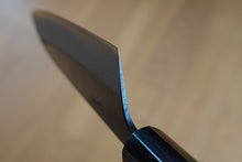 Charger l'image dans la galerie, CM003 - Couteau japonais Santoku noir Muneishi - Lame de 17cm en acier au carbone Aogami