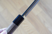 Charger l'image dans la galerie, CM005 - Couteau japonais Bunka noir Muneishi - Lame de 17cm en acier au carbone Aogami