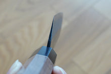 Charger l'image dans la galerie, CM005 - Couteau japonais Bunka noir Muneishi - Lame de 17cm en acier au carbone Aogami