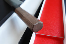 Charger l'image dans la galerie, CM005 - Couteau japonais Bunka noir Muneishi - Lame de 17cm en acier au carbone Aogami