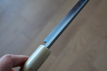 Charger l'image dans la galerie, CM101 Couteau Japonais Yanagiba Zenpou pour droitier - Lame de 24cm en acier au carbone Shirogami