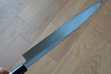 Charger l'image dans la galerie, CM101 Couteau Japonais Yanagiba Zenpou pour droitier - Lame de 24cm en acier au carbone Shirogami