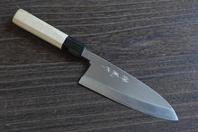 Charger l'image dans la galerie, CM102 Couteau Japonais Deba Zenpou pour droitier - Lame de 15cm en acier au carbone Shirogami