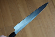 Charger l'image dans la galerie, CM103 Couteau Japonais Yanagiba Zenpou pour droitier - Lame de 26.5cm en acier au carbone Shirogami