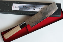 Charger l'image dans la galerie, CM203 - Couteau Japonais Wa-Nakiri damas 33 couches Misuzu - Lame de 16.5cm en acier AUS10