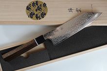 Charger l'image dans la galerie, CS106 - Couteau Japonais Kiritsuke Santoku damas 63 couches zuiun - Lame de 18cm en acier SPG2