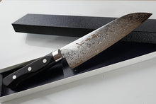Charger l'image dans la galerie, CA007 - Couteau Japonais Santoku damas 33 couches Sakai Takayuki - Lame de 17cm en acier AUS10