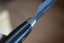 Charger l'image dans la galerie, CH002 - Couteau Japonais Santoku Zenpou noir  - Lame de 18cm en acier au carbone Aogami Super