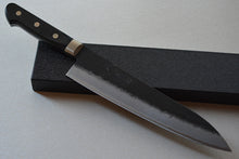 Charger l'image dans la galerie, CH003 - Couteau Japonais Chef Gyuto Zenpou noir  - Lame de 21cm en acier au carbone Aogami Super
