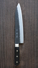 Charger l'image dans la galerie, CH003 - Couteau Japonais Chef Gyuto Zenpou noir  - Lame de 21cm en acier au carbone Aogami Super