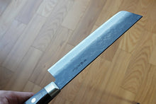 Charger l'image dans la galerie, CH009 - Couteau Japonais Nakiri Zenpou noir  - Lame de 16.5cm en acier au carbone Aogami Super
