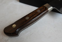 Charger l'image dans la galerie, CH009 - Couteau Japonais Nakiri Zenpou noir  - Lame de 16.5cm en acier au carbone Aogami Super