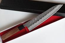 Charger l'image dans la galerie, CH015 - Couteau Japonais Wa-Gyuto Zenpou martelé - Lame de 21cm en acier au carbone Aogami Super