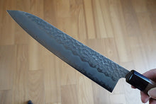 Charger l'image dans la galerie, CH015 - Couteau Japonais Wa-Gyuto Zenpou martelé - Lame de 21cm en acier au carbone Aogami Super