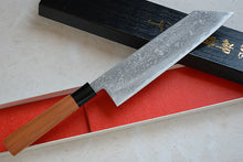 Charger l'image dans la galerie, CK104 - Couteau japonais Kiritsuke damas 33 couches Tosa-kajiya - Lame de 21cm en acier au carbone Aogami