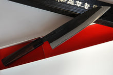 Charger l'image dans la galerie, CK108 - Couteau japonais Gyuto noir Tosa-kajiya - Lame de 21cm en acier au carbone Aogami