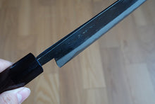 Charger l'image dans la galerie, CK109 - Couteau japonais Kiritsuke Gyuto noir Tosa-kajiya - Lame de 21cm en acier au carbone Aogami