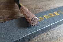 Charger l'image dans la galerie, CM004 - Couteau japonais Nakiri noir Muneishi - Lame de 16.5cm en acier au carbone Aogami