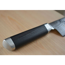 Charger l'image dans la galerie, CS007 Couteau Japonais Santoku damas 33 couches Sekimagoroku - Lame de 16.5cm en acier Vg10