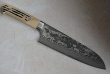 Charger l'image dans la galerie, CS201 - Couteau Japonais Santoku damas 33 couches Saji - Lame de 18cm en acier Vg10