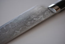 Charger l'image dans la galerie, CS202 - Couteau Japonais Santoku damas 33 couches migaki Saji - Lame de 18cm en acier Vg10