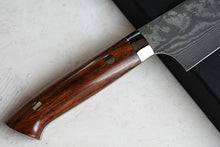 Charger l'image dans la galerie, CS207 - Couteau Japonais Santoku damas 33 couches Saji - Lame de 17.5cm en acier Vg10