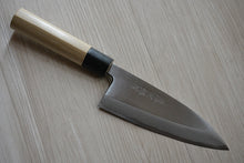 Charger l'image dans la galerie, CT008 Couteau Japonais Deba pour droitier Tojiro - Lame de 15cm en acier au carbone Shirogami