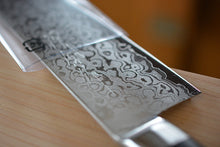 Charger l'image dans la galerie, CY201 - Couteau Japonais Santoku SP damas 17 couches Zen-Pou - Lame de 17cm en acier Vg10