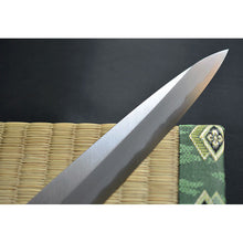 Charger l'image dans la galerie, CY205 - Couteau Japonais Yanagiba Pour droitier Zen pou - Lame de 24cm en acier au carbone Shirogami