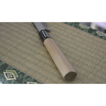 Charger l'image dans la galerie, CY205 - Couteau Japonais Yanagiba Pour droitier Zen pou - Lame de 24cm en acier au carbone Shirogami