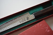 Charger l'image dans la galerie, CY209 - Couteau Japonais Wa-Petit damas 33 couches martellé Zen-Pou - Lame de 15.5cm en acier suédois