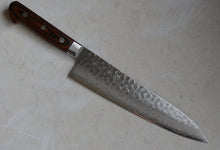 Charger l'image dans la galerie, CY210 - Couteau Japonais chef's Gyuto damas 17 couches martellé Zen-Pou- Lame de 21.5cm en acier Vg10