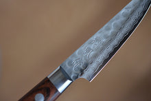 Charger l'image dans la galerie, CY213 - Couteau Japonais Petit Paring damas 17 couches martellé Zen-Pou - Lame de 8cm en acier Vg10