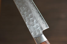 Charger l'image dans la galerie, CY214 - Couteau Japonais Sujihiki damas 17 couches martellé Zen-Pou - Lame de 24.5cm en acier Vg10