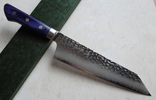 Charger l'image dans la galerie, CY215- Couteau Japonais Kiritsuke Santoku martellé Zen-Pou - Lame de 19cm en acier AUS10