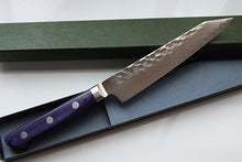 Charger l'image dans la galerie, CY216- Couteau Japonais Kiritsuke Petit martellé Zen-Pou - Lame de 14cm en acier AUS10