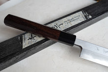 Charger l'image dans la galerie, CY217 Couteau Japonais Yanagiba Zenpou pour droitier - Lame de 23cm en acier au carbone Shirogami2