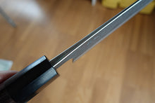 Charger l'image dans la galerie, CY301 - Couteau Japonais Santoku Yamamoto noir  - Lame de 16.5cm en acier au carbone Aogami Super
