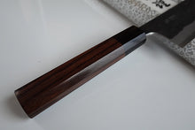 Charger l'image dans la galerie, CY301 - Couteau Japonais Santoku Yamamoto noir  - Lame de 16.5cm en acier au carbone Aogami Super