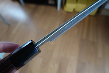 Charger l'image dans la galerie, CY302- Couteau Japonais Nakiri Yamamoto noir  - Lame de 16.5cm en acier au carbone Aogami Super