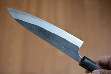 Charger l'image dans la galerie, CY303 Couteau Japonais Gyuto Yamamoto noir  - Lame de 18cm en acier au carbone Aogami Super