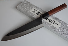 Charger l'image dans la galerie, CY304 Couteau Japonais Gyuto Yamamoto noir  - Lame de 21cm en acier au carbone Aogami Super