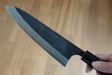 Charger l'image dans la galerie, CY304 Couteau Japonais Gyuto Yamamoto noir  - Lame de 21cm en acier au carbone Aogami Super