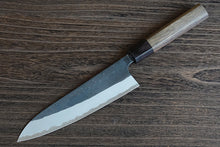 Charger l'image dans la galerie, CY306 - Couteau Japonais Gyuto Yamamoto noir  - Lame de 18cm en acier au carbone Shirogami#2